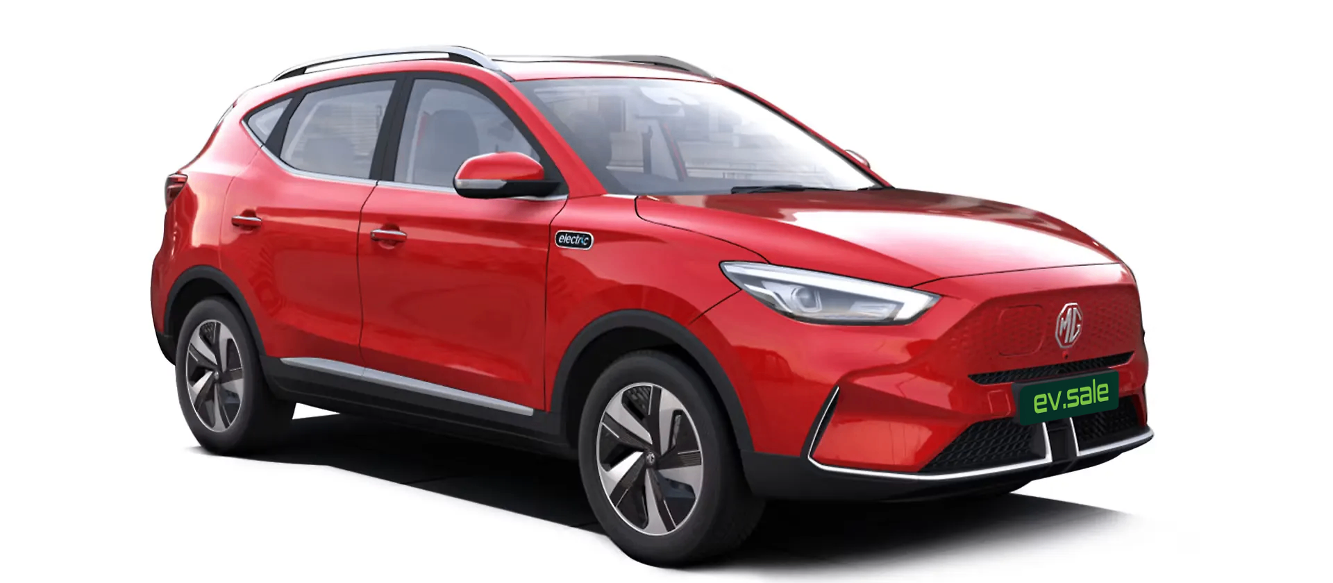 MG ZS EV in Glaze Red