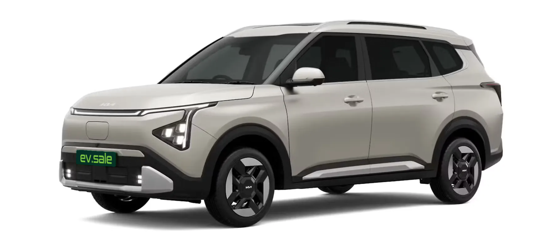 KIA Carens Clavis EV in Glacier White Pearl