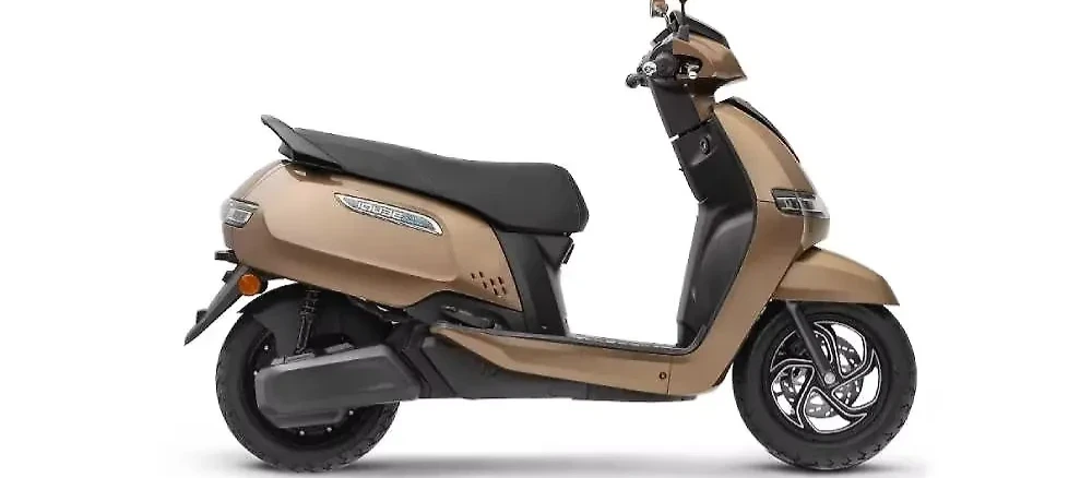 TVS iQube in Wallnut Brown