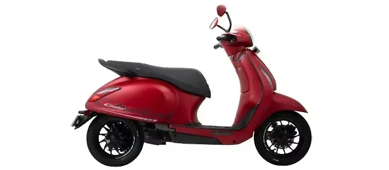 Bajaj Chetak in Scarlet Red