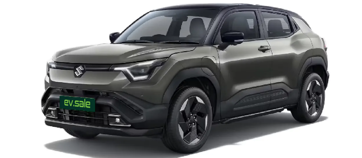 Maruti Suzuki E Vitara in Land Breeze Green with Bluish Black Roof