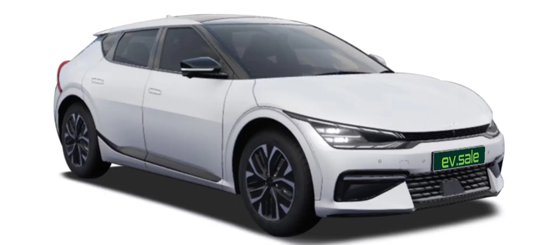 KIA EV6 in Snow White Pearl