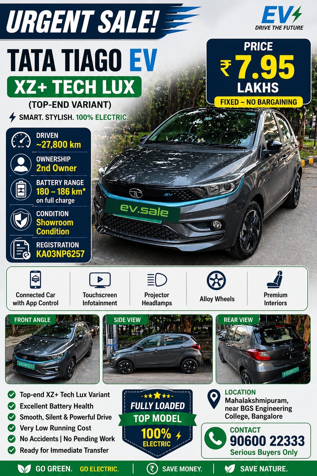Tata Tiago EV Xz Plus Tech thumbnail 2